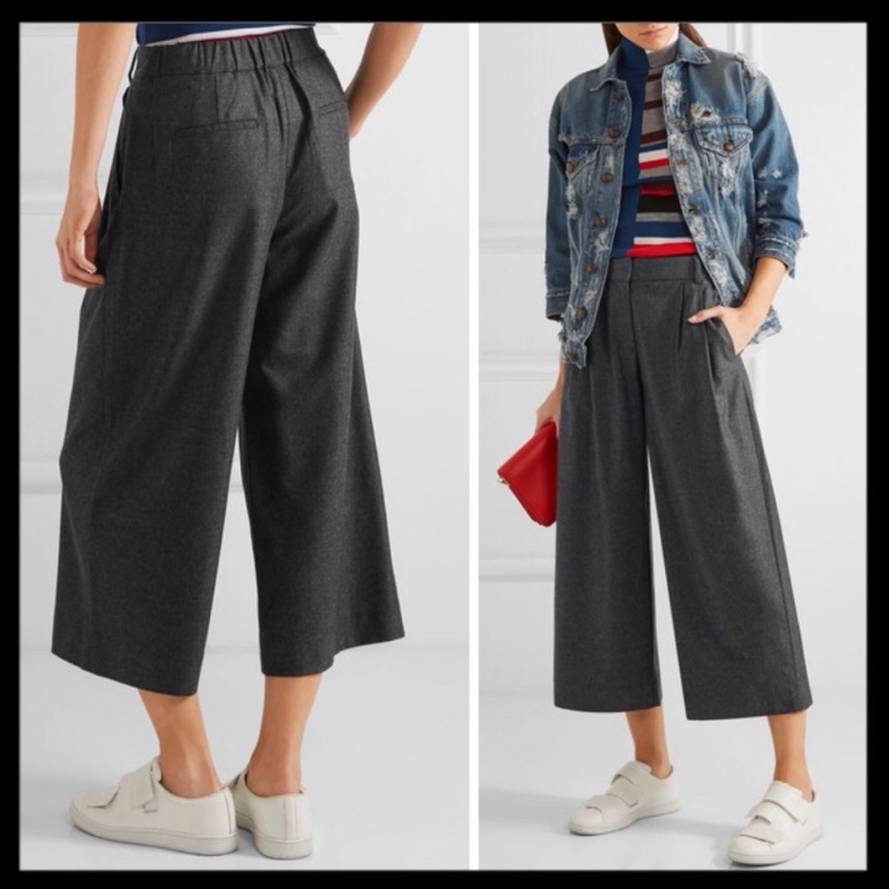 J Crew Wide Leg Cropped Pant